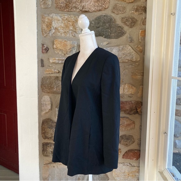 MaxMara Virgin Wool Single Breasted Open Blazer Jacket Womens 6 - Picture 5 of 13